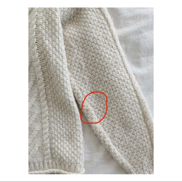 Madewell Chunky Cable Knit Sweater Top Small - Picture 7 of 7